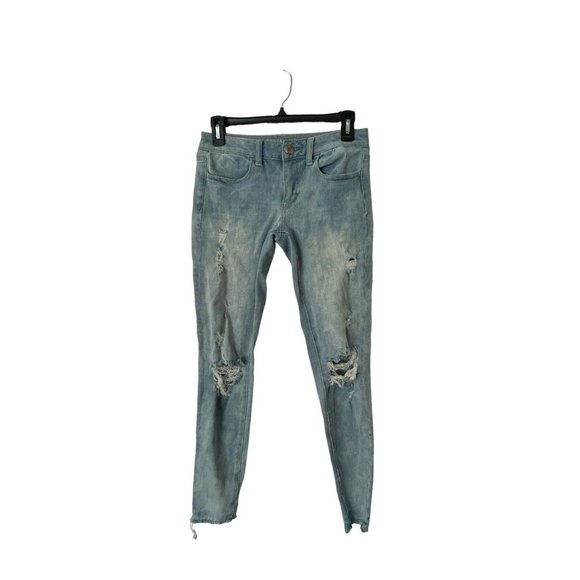American Eagle Jeans sz 4 Jegging‎ Super Super stretch X light wash - Picture 1 of 2
